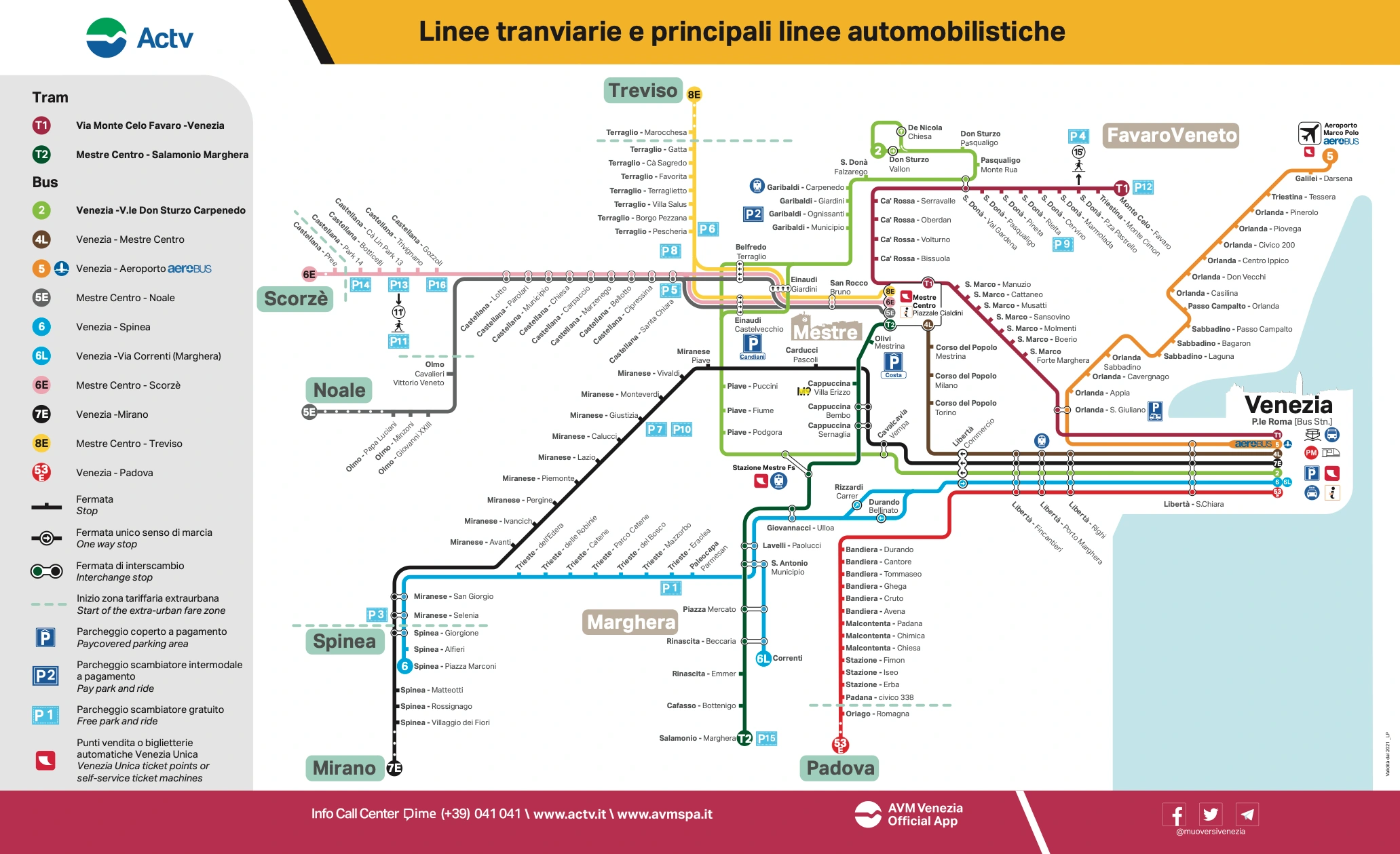 Table of Contents Venice Marco Polo Airport Tram and Bus Lines Map 2025