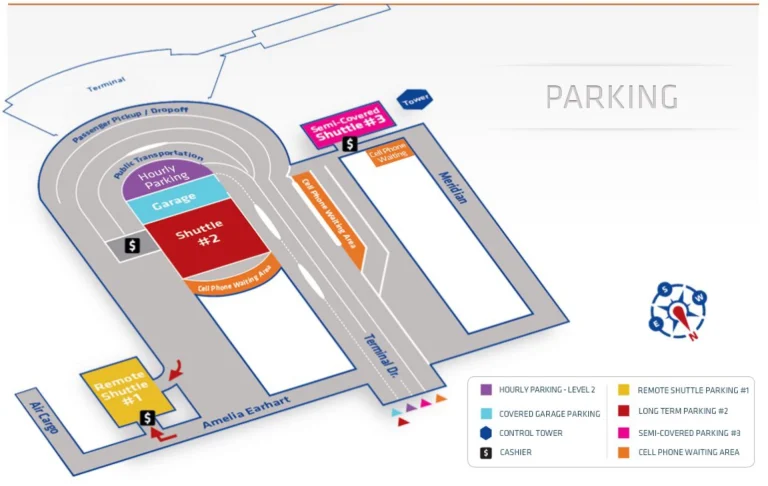 Will Rogers World Airport Parking Map 2025