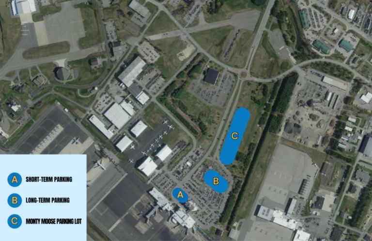 Bangor International Airport Parking Map 2025-2024