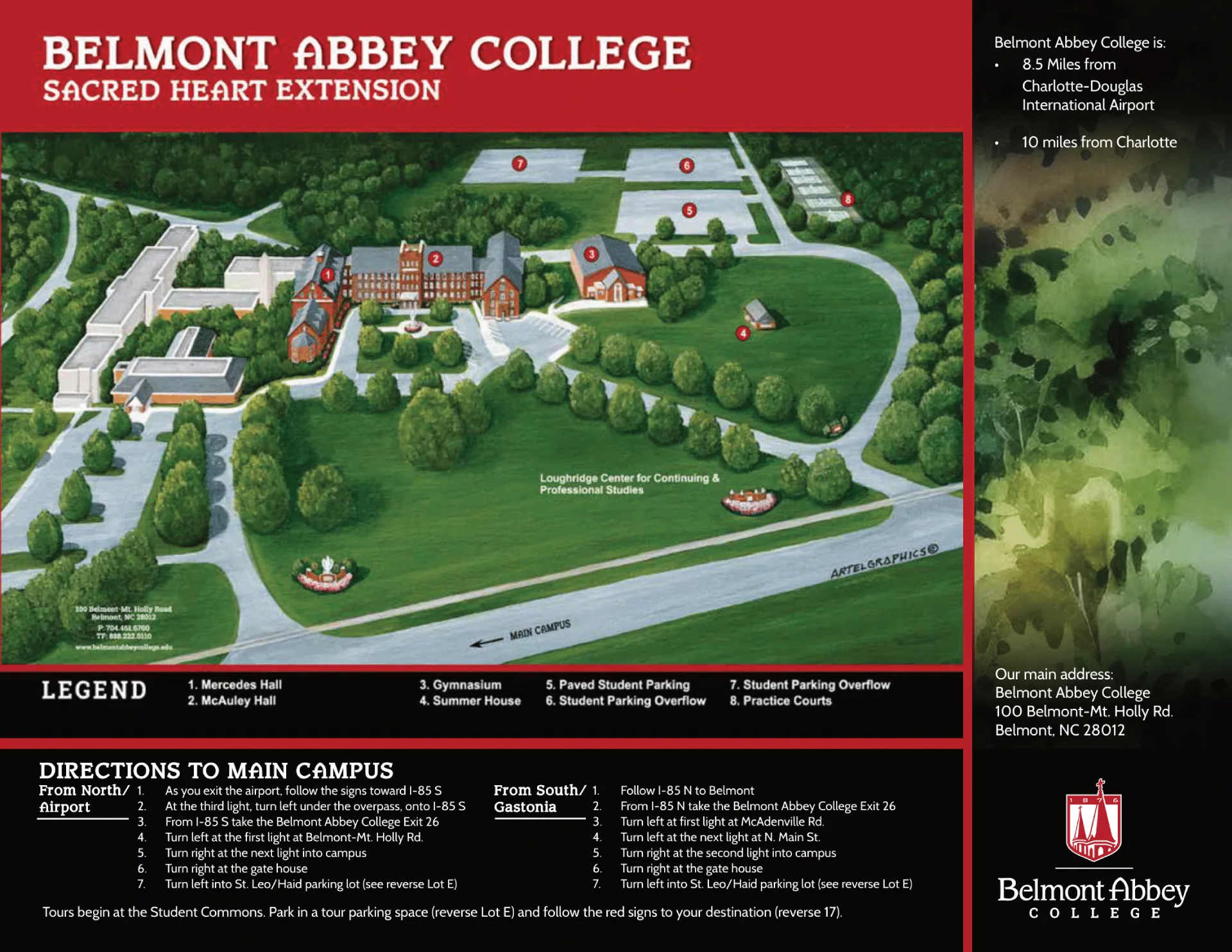 Sacred Heart Extension Campus Map 2025