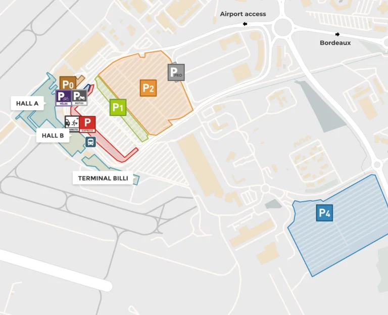 Bordeaux–Mérignac Airport Terminal Map
