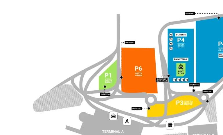 Catania-Fontanarossa Airport Parking Map 2025-2024
