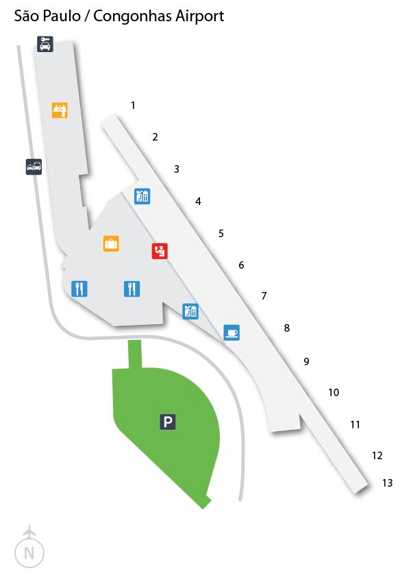 Congonhas Airport Ground Transportation Map 2025