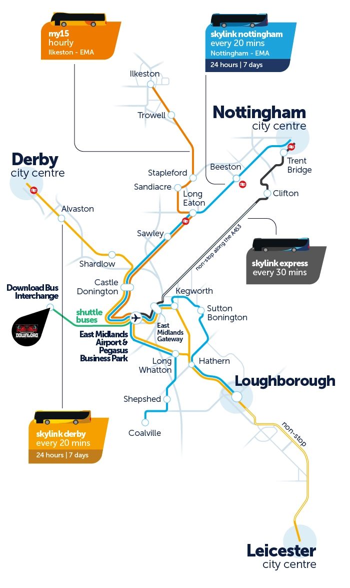 Table of Contents East Midlands Airport Public Transportation Map 2025-2022