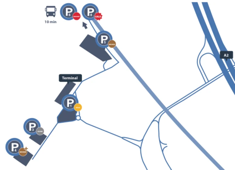 Eindhoven Airport Parking Map 2025