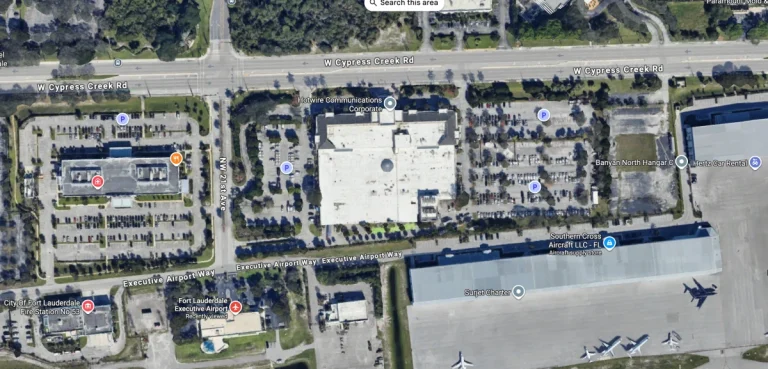 Fort Lauderdale Executive Airport Parking Map 2025