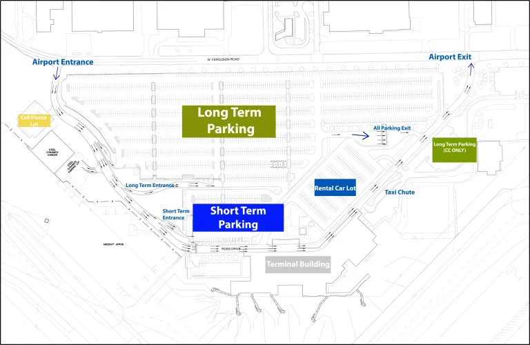 Fort Wayne International Airport Ground Transportation Map 2025-2024