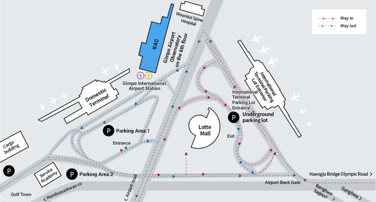 Gimpo International Airport Parking Map 2025-2024
