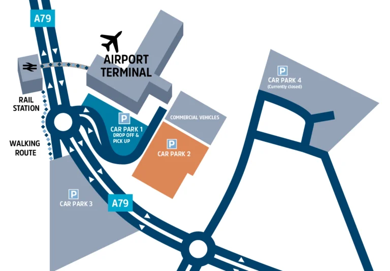Glasgow Prestwick Airport Parking Map 2025-2024