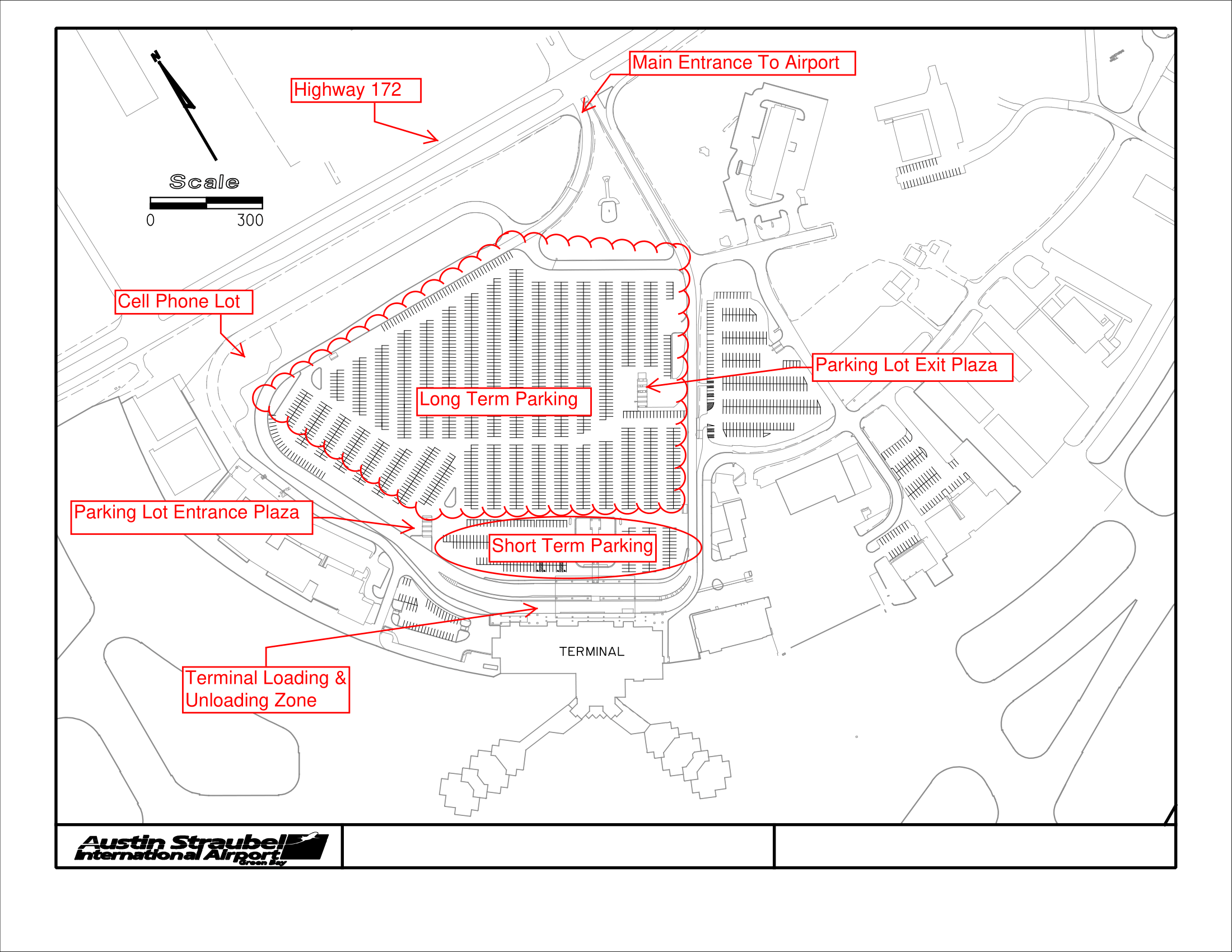 Table of Contents Green Bay Austin Straubel International Airport Parking Map 2025-2024
