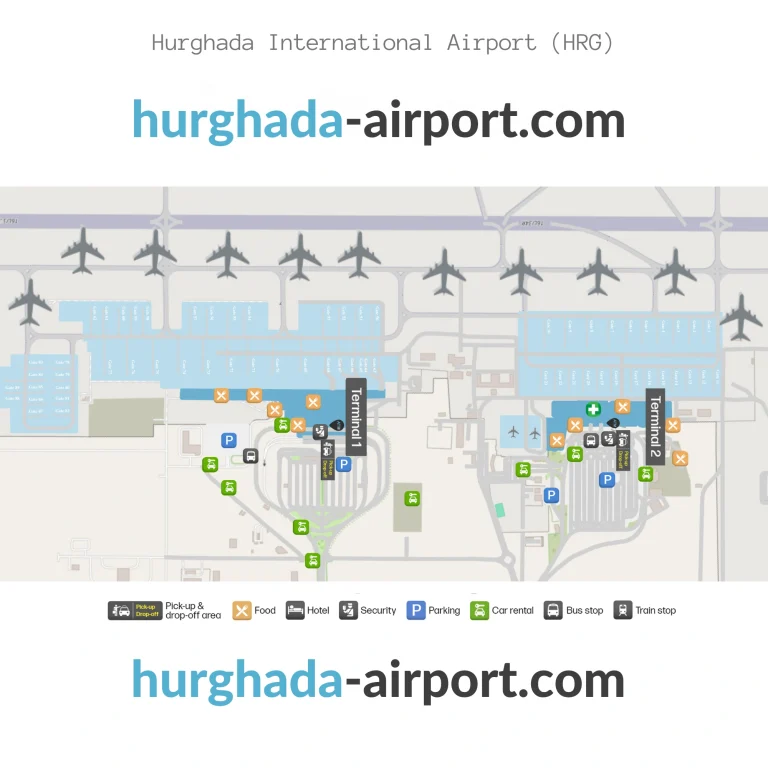 Hurghada International Airport Ground Transportation Map 2025