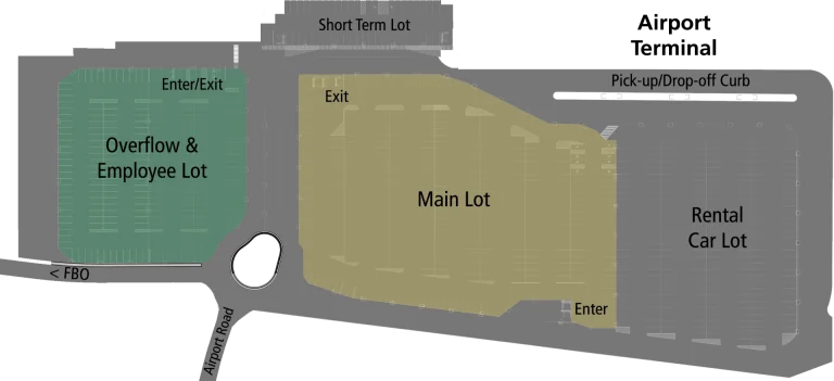 Jackson Hole Airport Long Term Parking Map 2025-2024