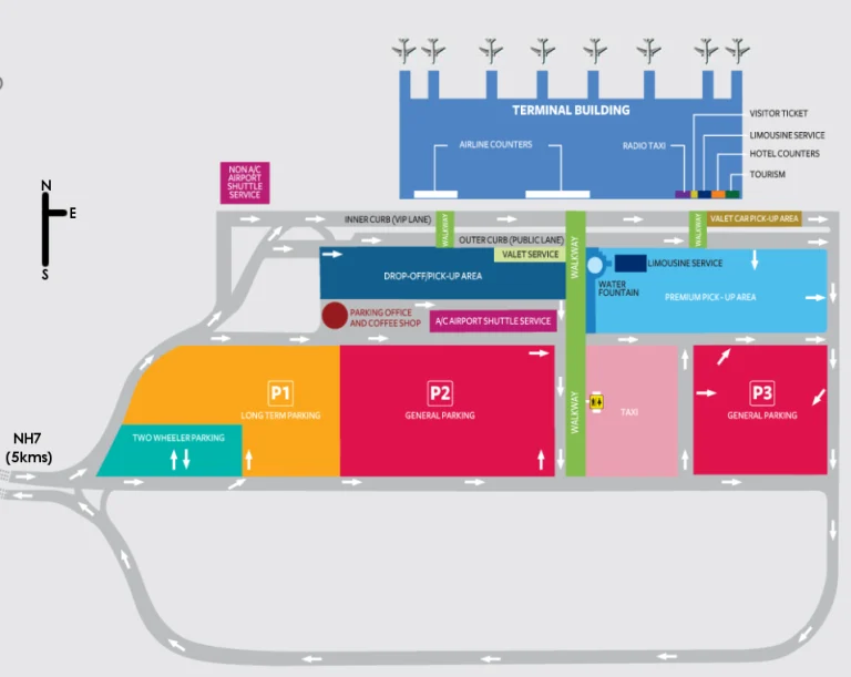 Kempegowda International Airport Parking Map 2025-2024
