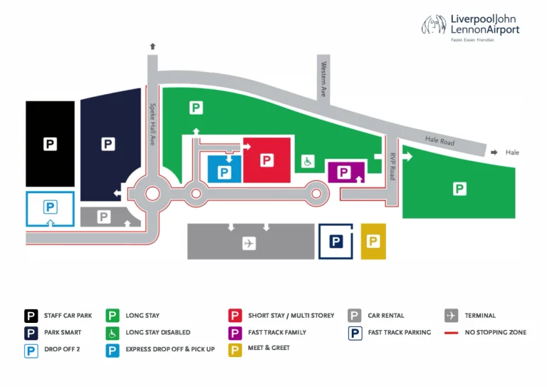 Liverpool John Lennon Airport Parking Map 2025-2024