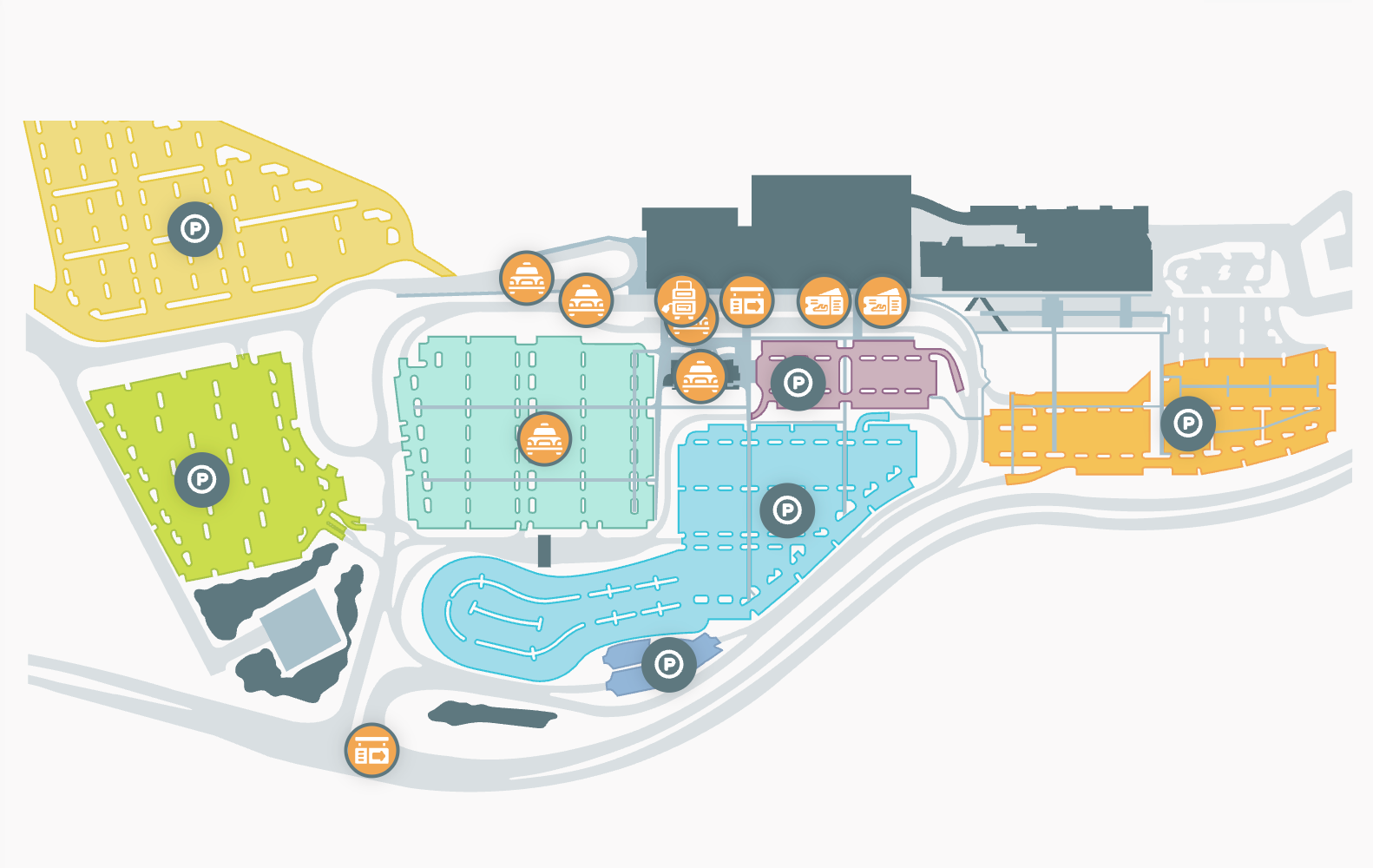 Table of Contents Myrtle Beach International Airport Parking Map 2025