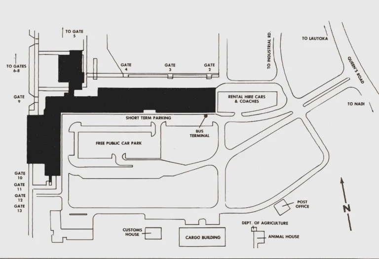 Nadi International Airport Ground Transportation Map 2025-2010