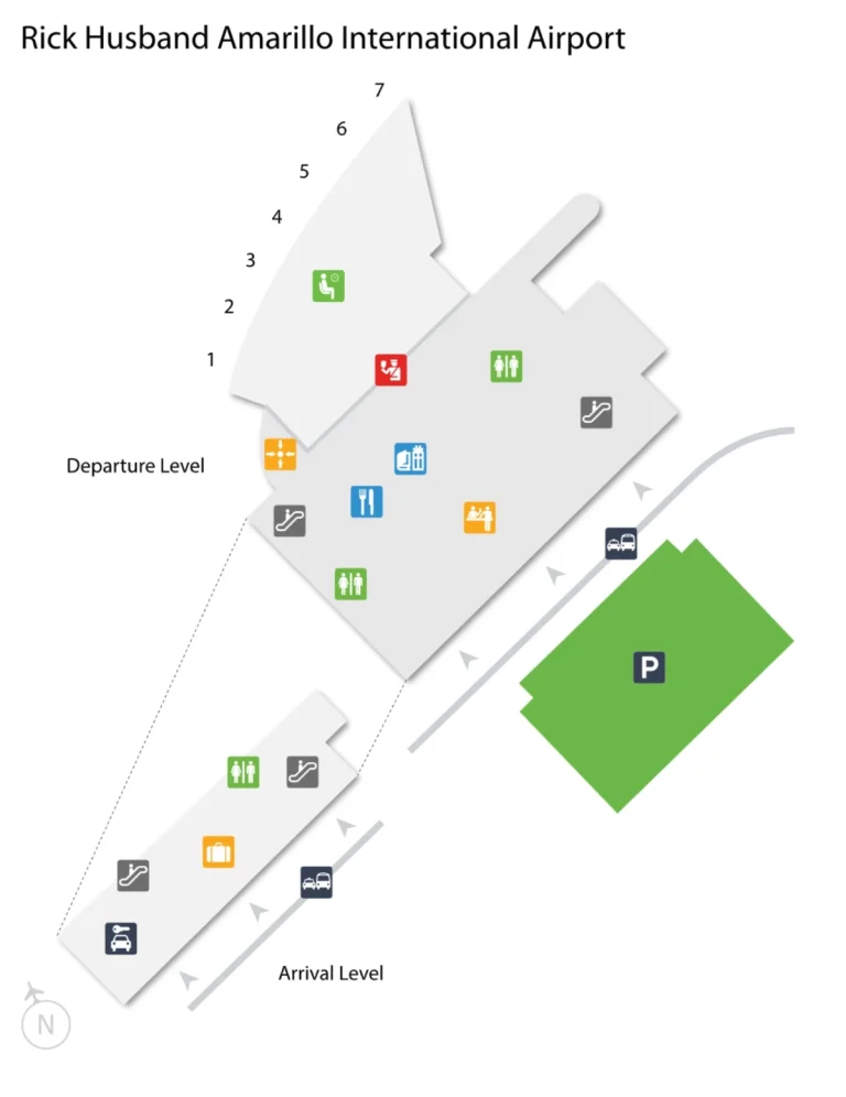 Rick Husband Amarillo International Airport Ground Transportation Map 2025