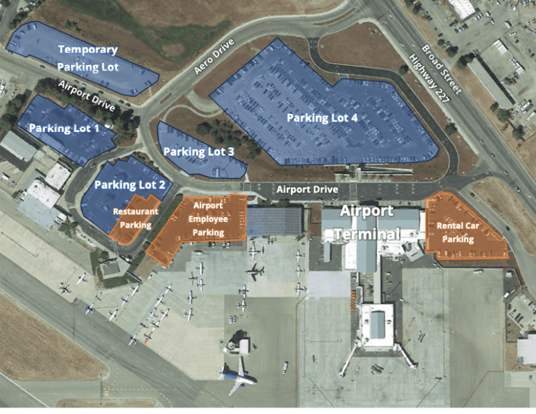 San Luis Obispo County Airport Parking Map 2025