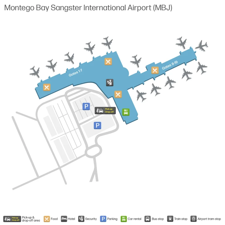 Sangster International Airport Ground Transportation Map 2025