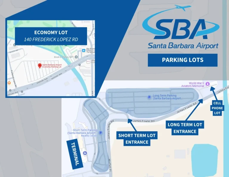 Santa Barbara Municipal Airport Parking Map 2025
