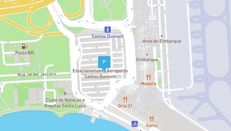Santos Dumont Airport Parking Map 2025