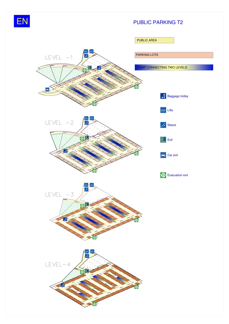 Sofia Airport Parking Map 2025-1