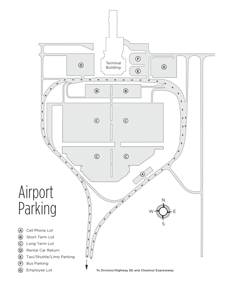 Springfield Branson National Airport Parking Map 2025-2024