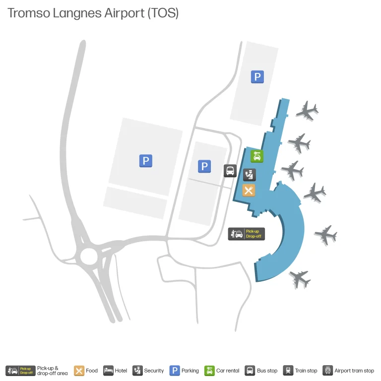 Troms Airport Ground Transportation Map 2025