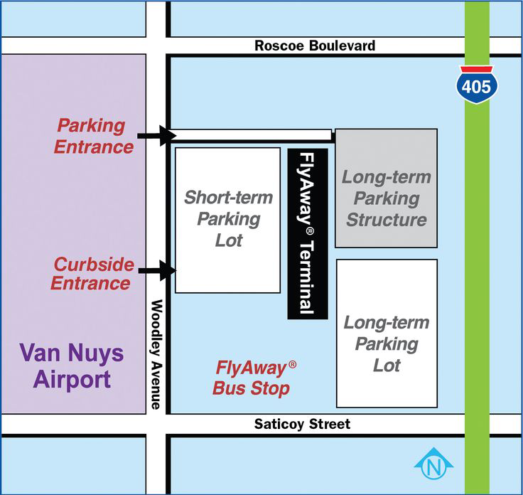 Van Nuys Airport Parking Map 2025-2024