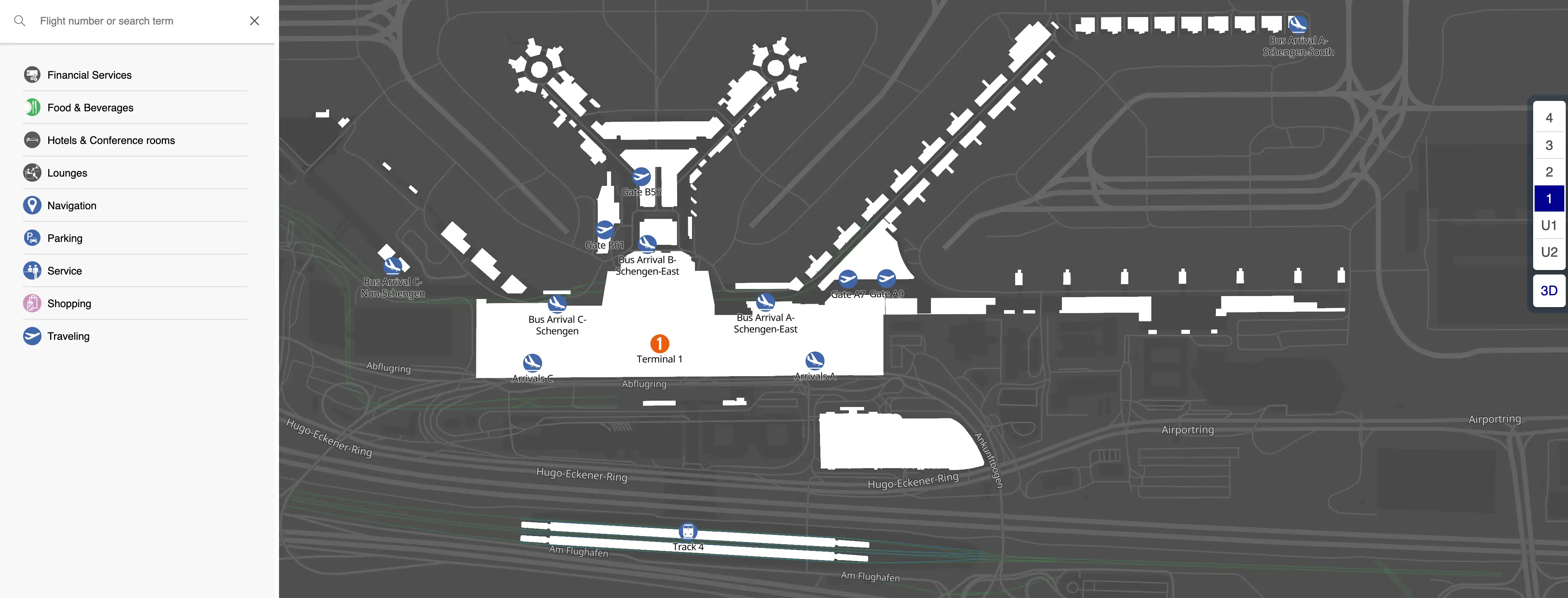 Frankfurt Airport Terminal 1 Level 1 Map 2025