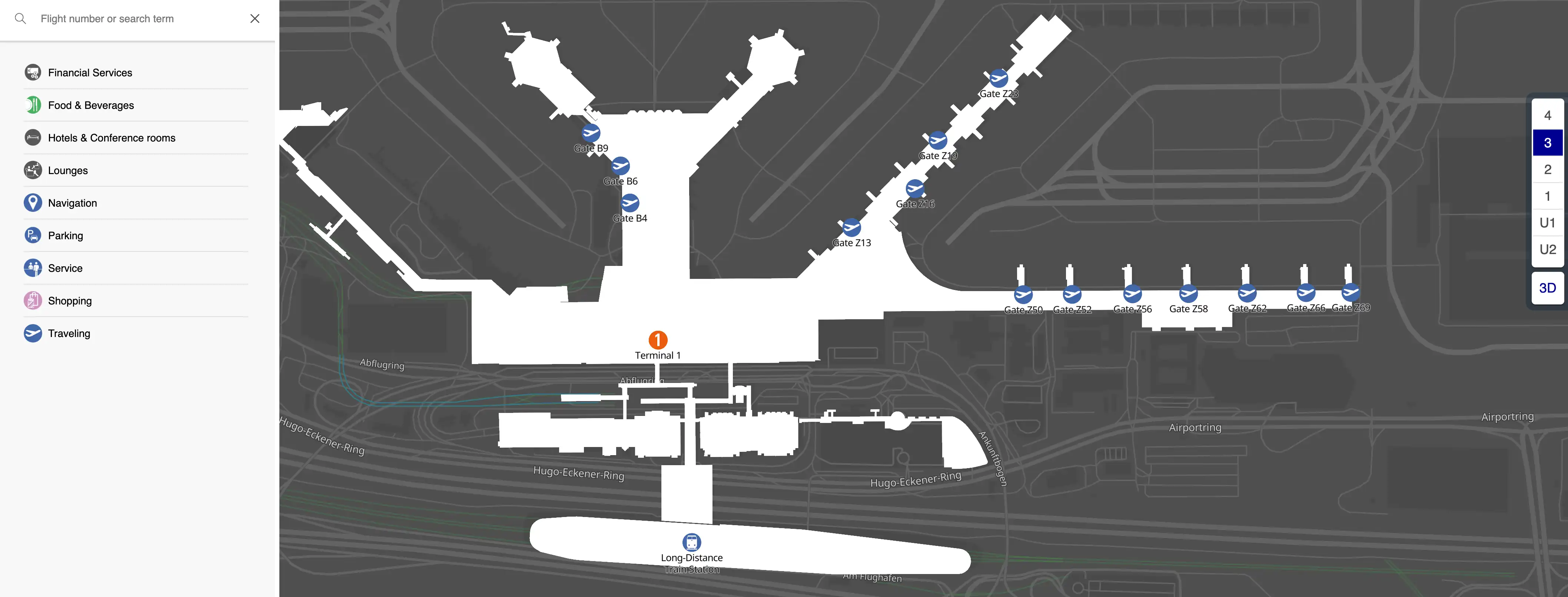 Frankfurt Airport Terminal 1 Level 3 Map 2025