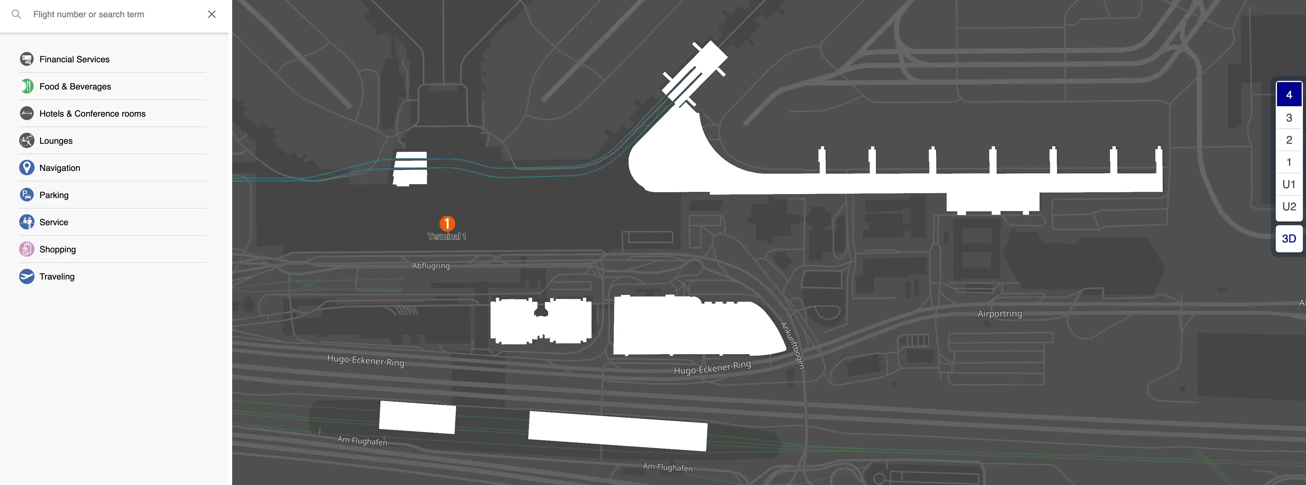 Frankfurt Airport Terminal 1 Level 4 Map 2025