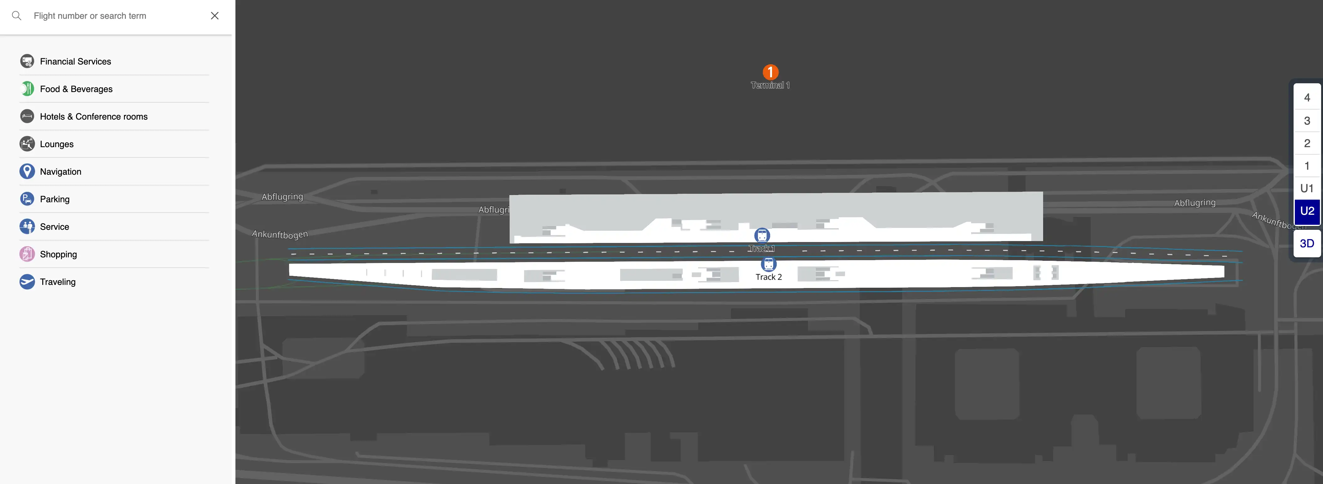 Frankfurt Airport Terminal 1 Level U2 Map 2025