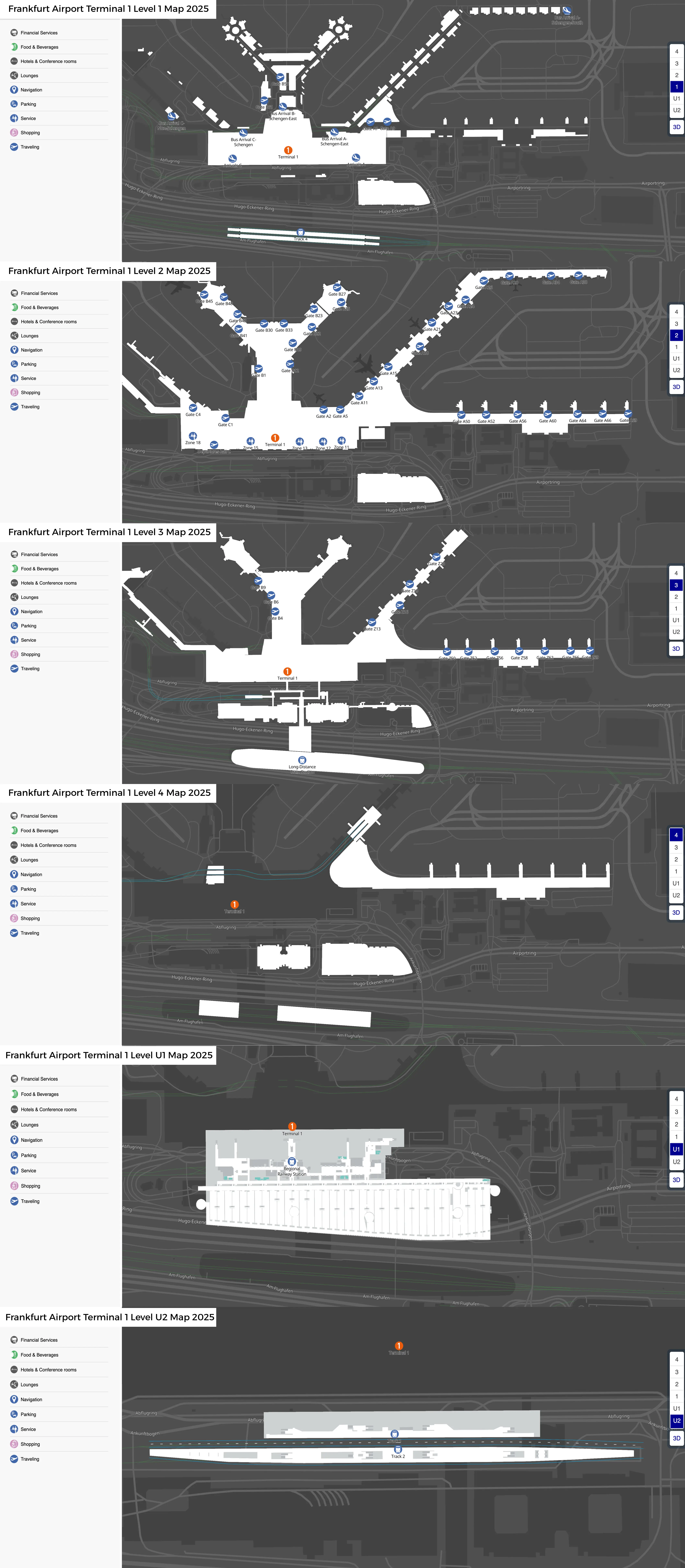 Frankfurt Airport Terminal 1 Map 2025