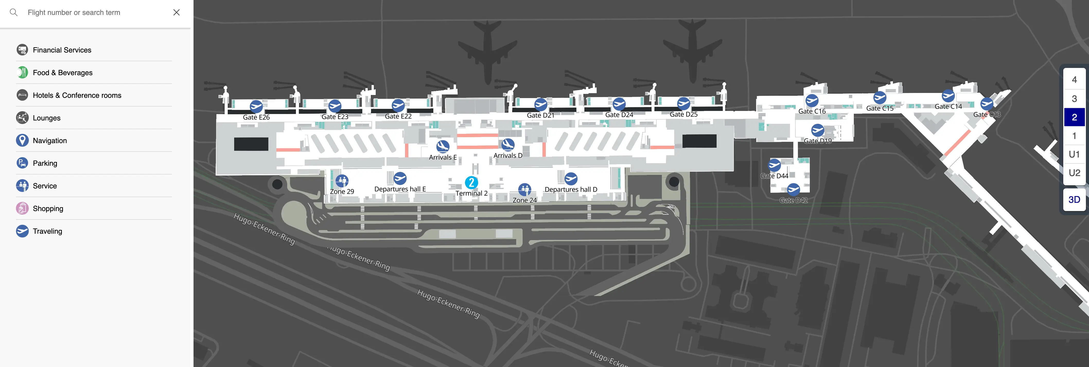 Frankfurt Airport Terminal 2 Level 2 Map 2025