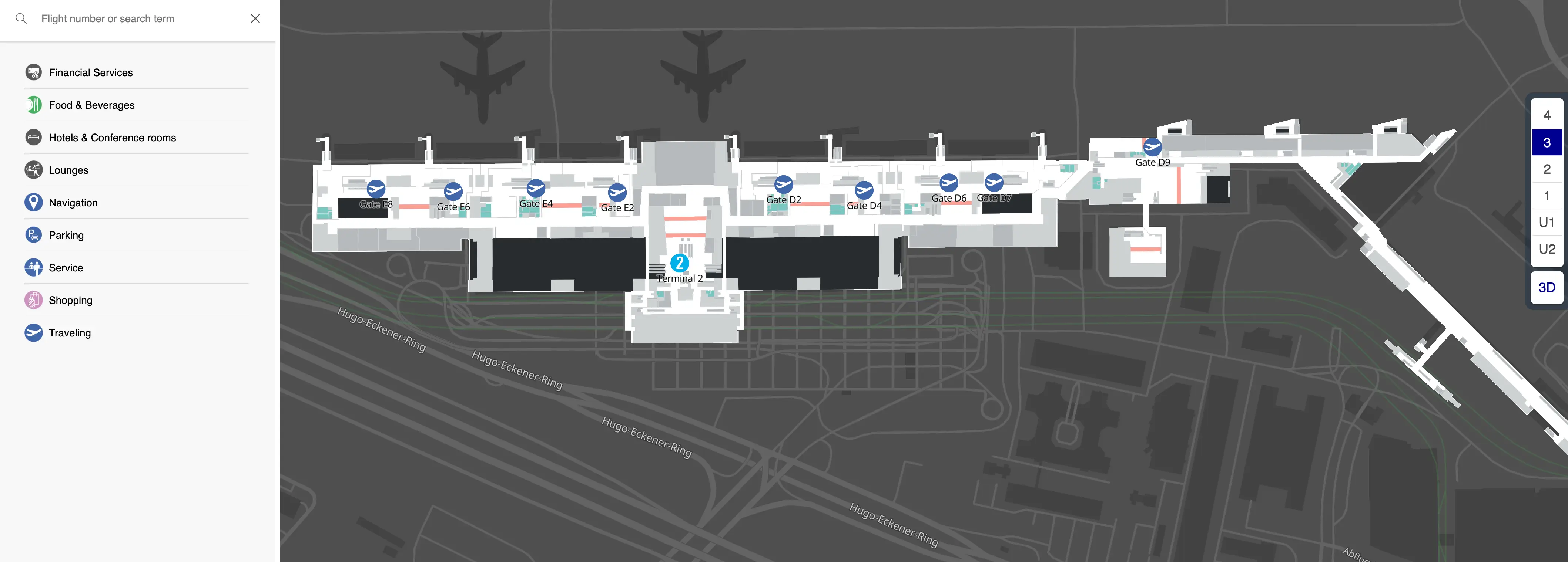 Frankfurt Airport Terminal 2 Level 3 Map 2025