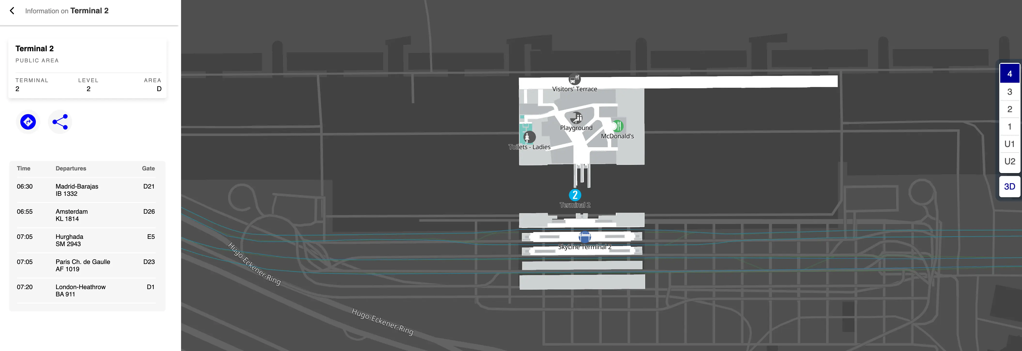 Frankfurt Airport Terminal 2 Level 4 Map 2025