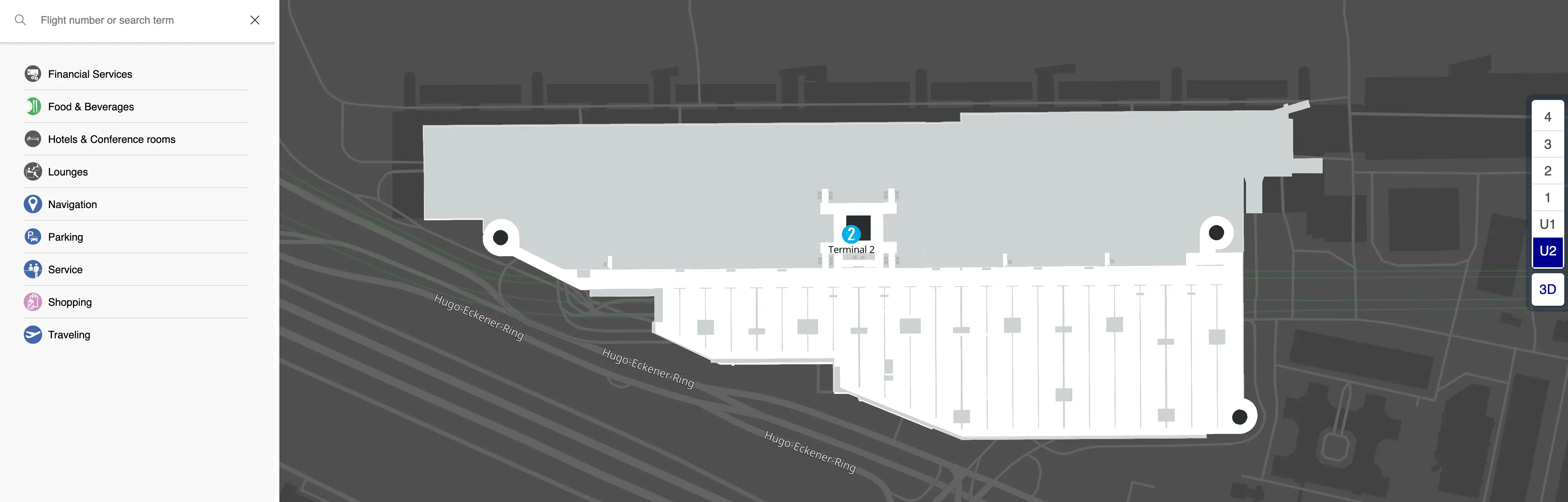 Frankfurt Airport Terminal 2 Level U2 Map 2025