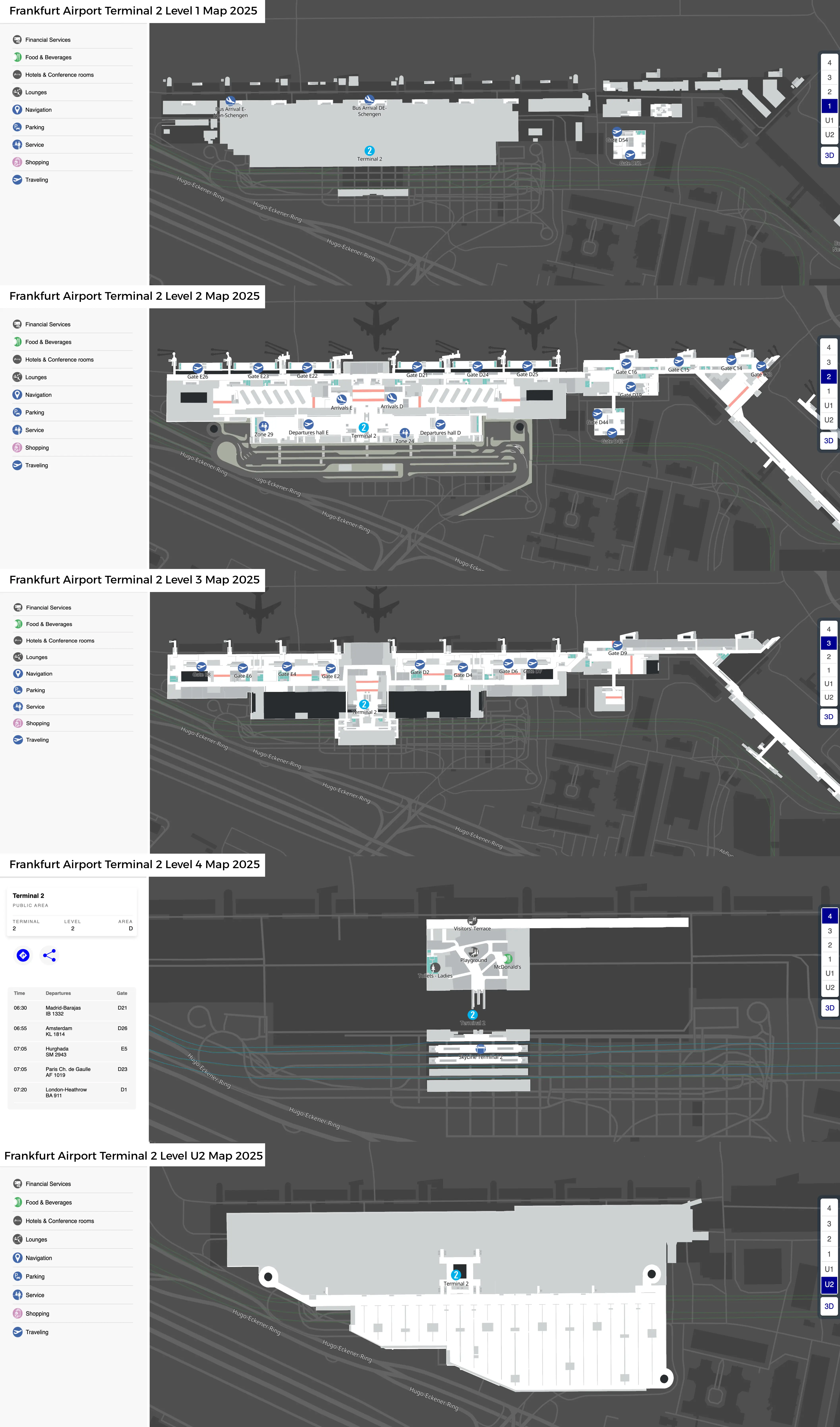 Frankfurt Airport Terminal 2 Map 2025