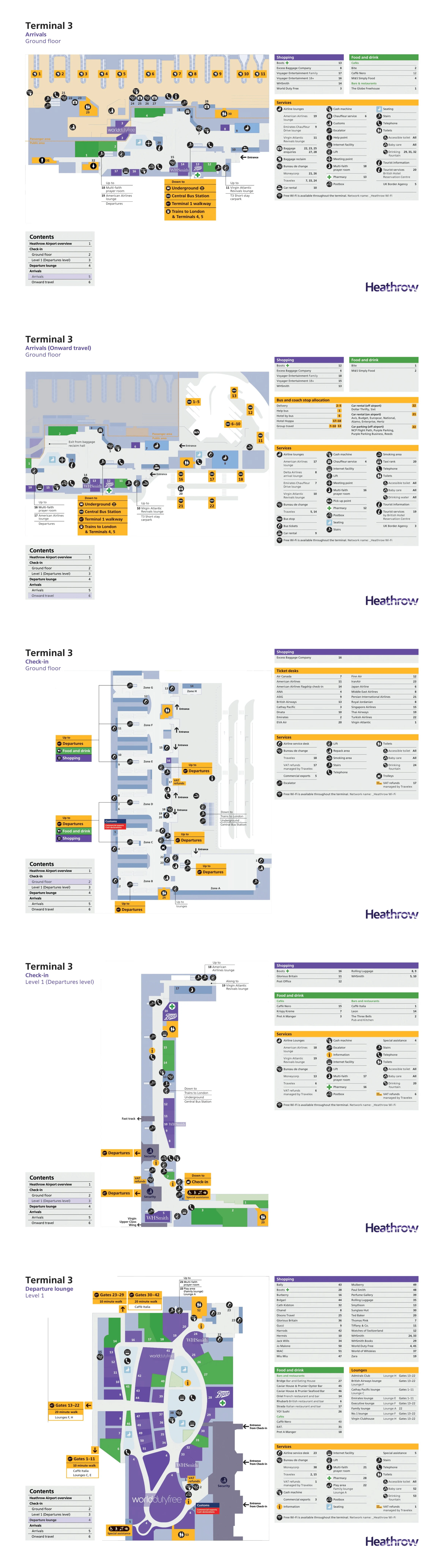 London Heathrow Airport Terminal 3 Map 2024-2025