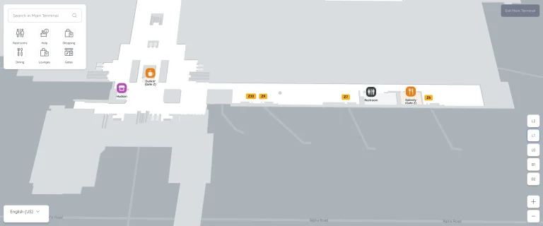 Washington Dulles International Airport Z Gates Map 2025