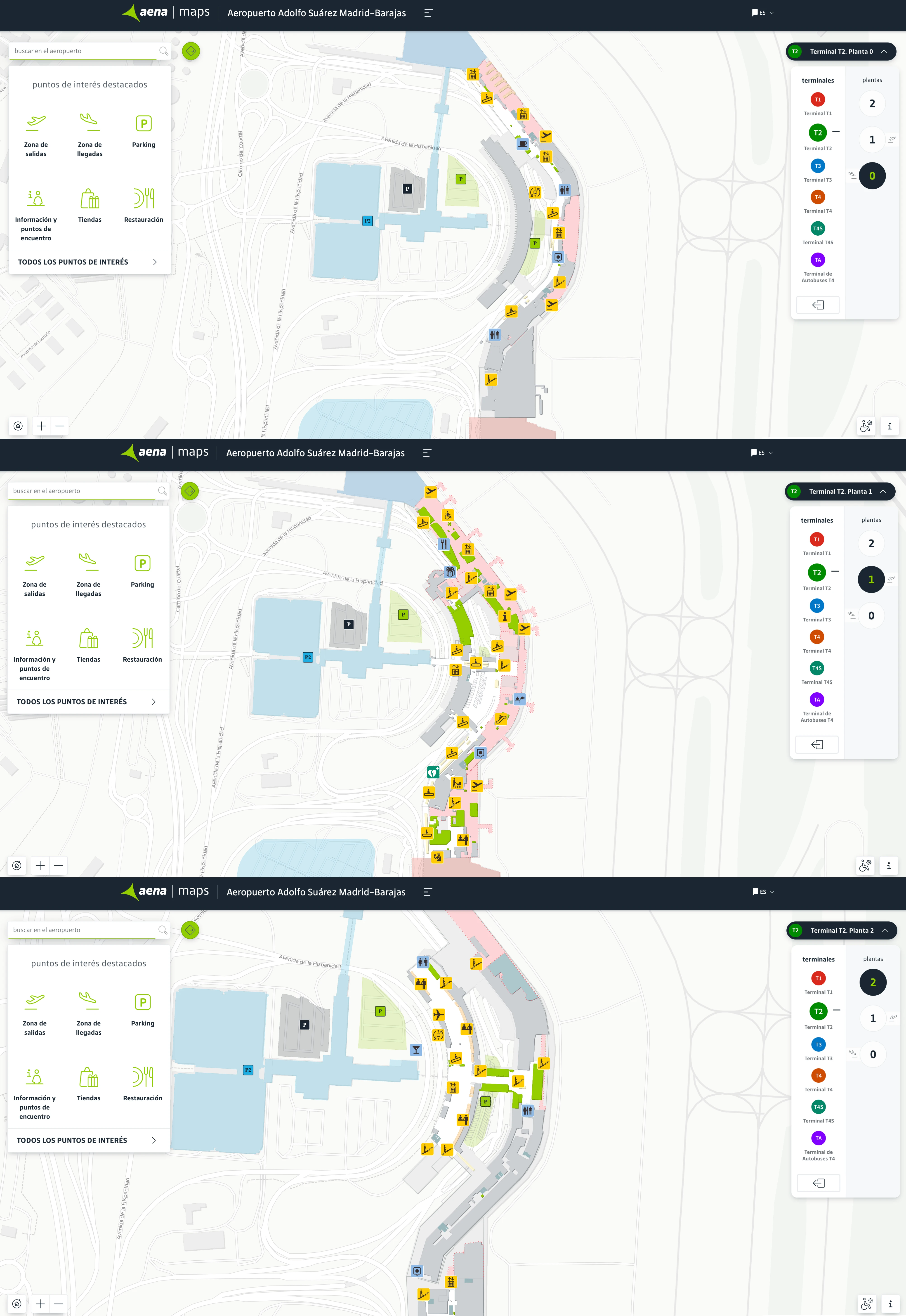Adolfo Suárez Madrid–Barajas Airport Terminal 2 Map 2025
