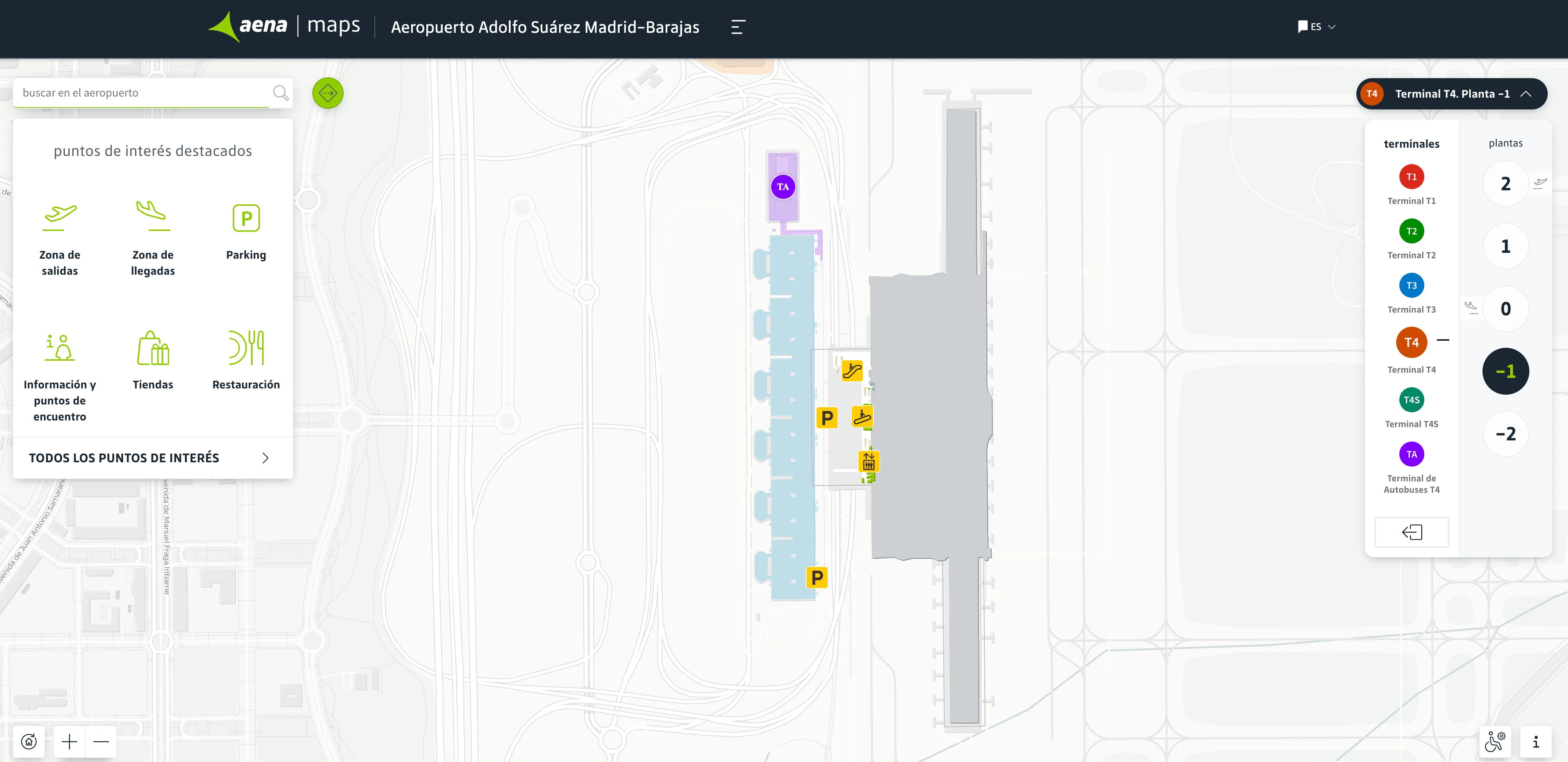 Adolfo Suárez Madrid–Barajas Airport Terminal 4 Level B1 Map 2025