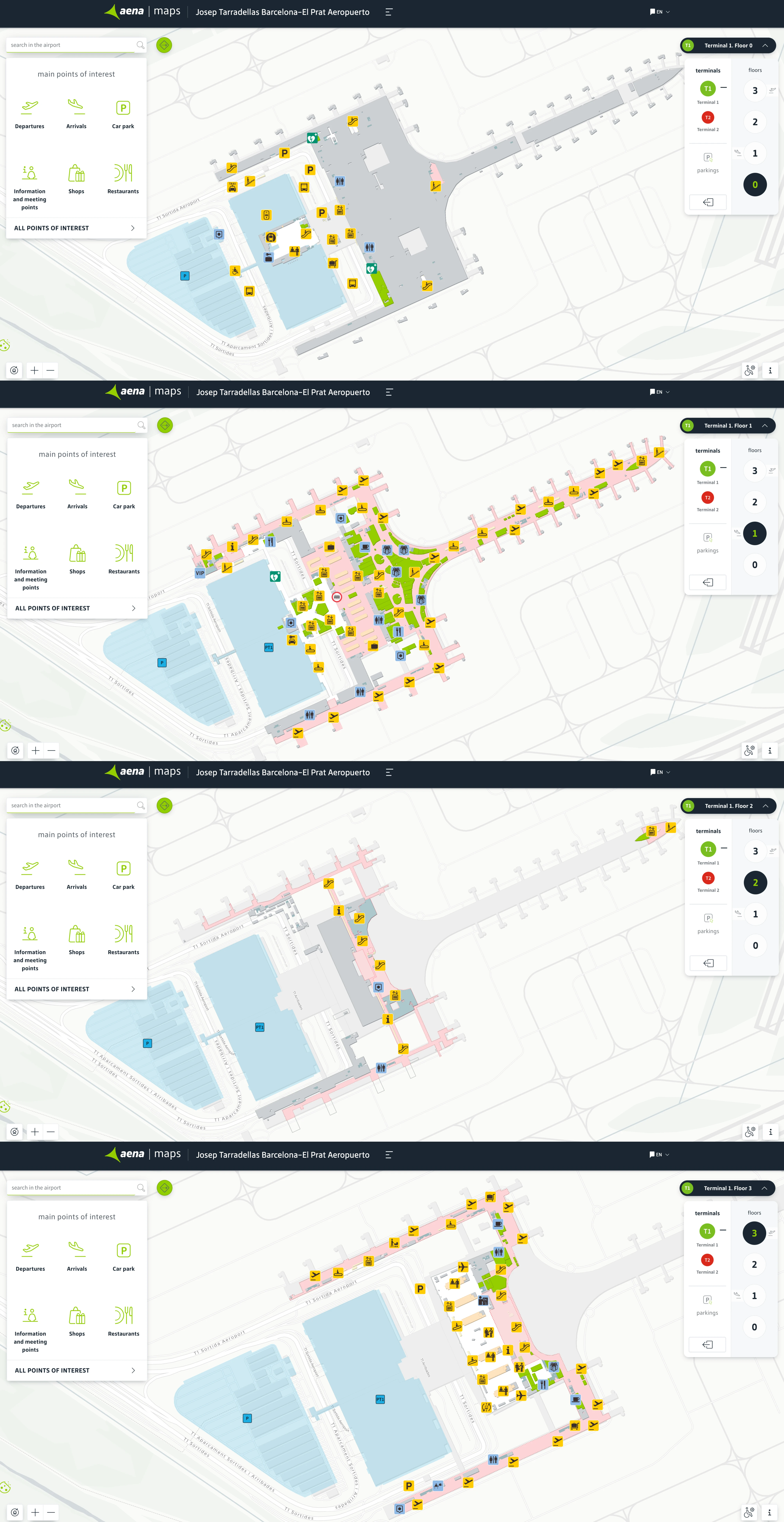 Barcelona-El Prat Airport Terminal 1 Map 2025