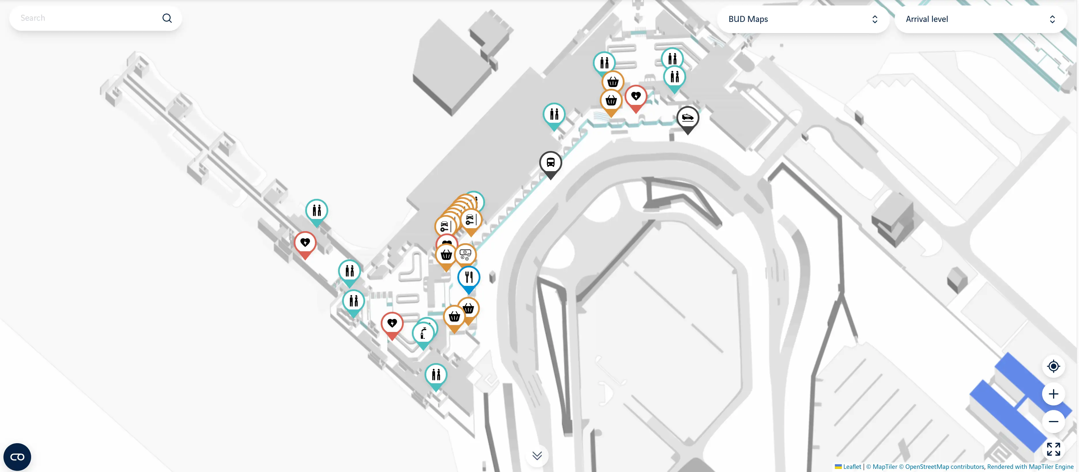 Budapest Liszt Ferenc International Airport Arrivals Map 2025