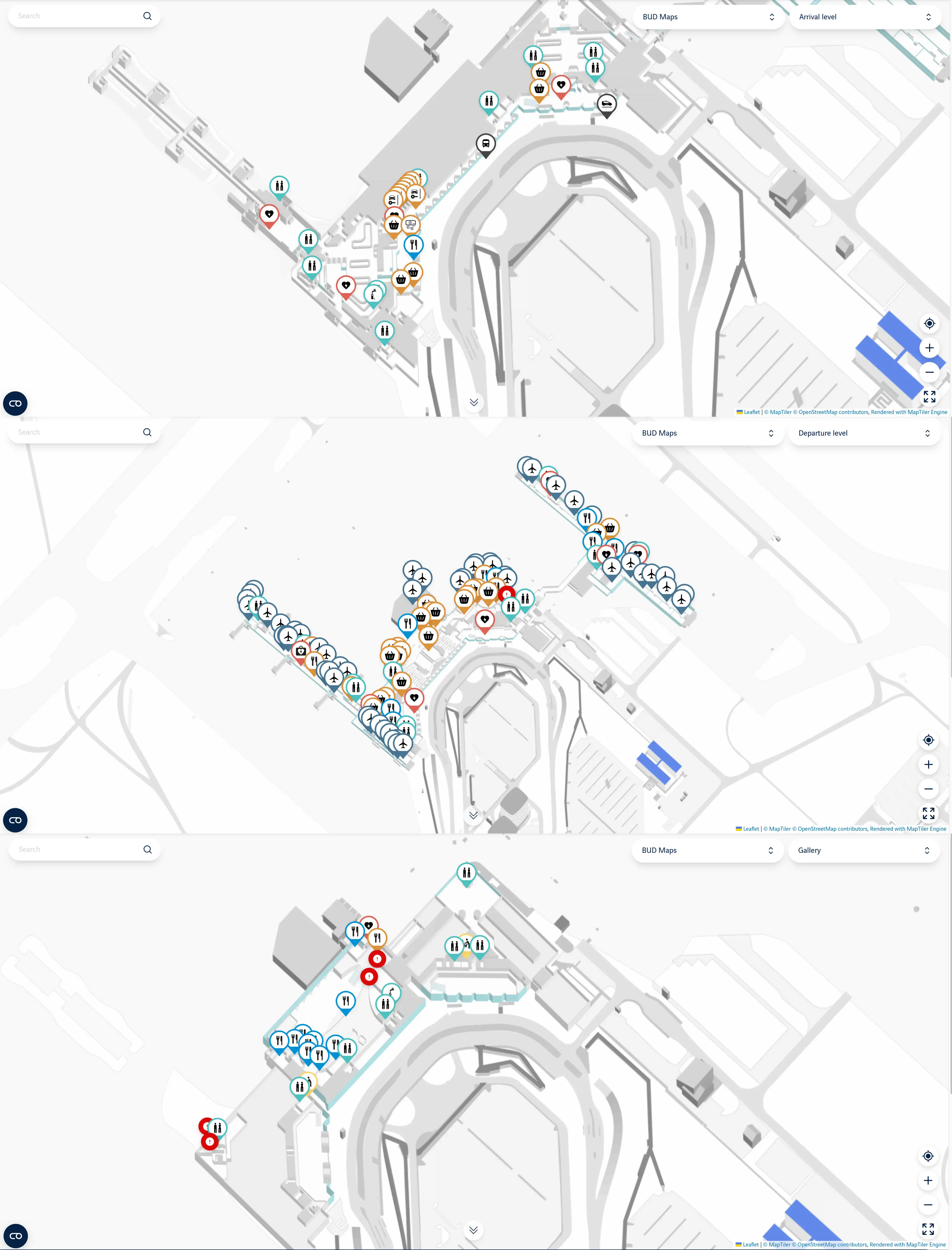 Budapest Liszt Ferenc International Airport Map 2025