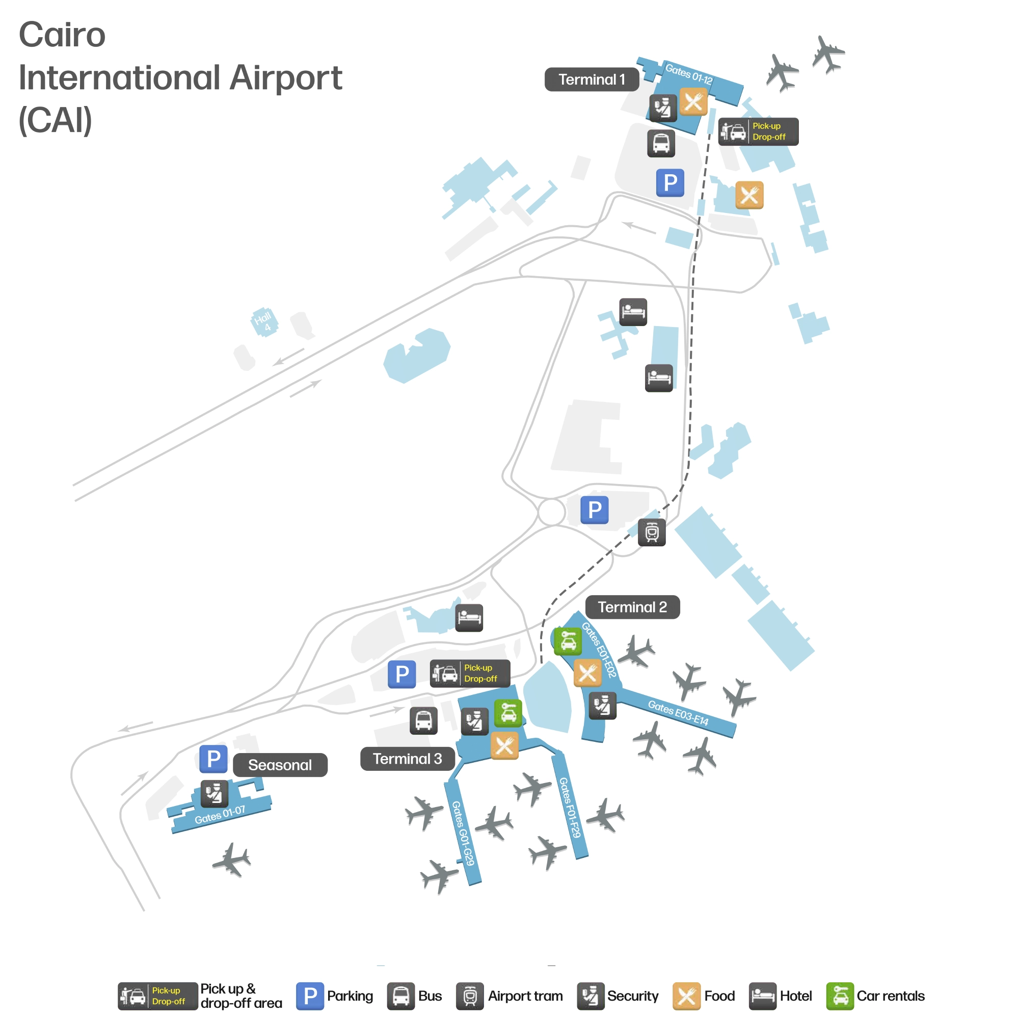 Cairo International Airport Terminal 1 Map 2026