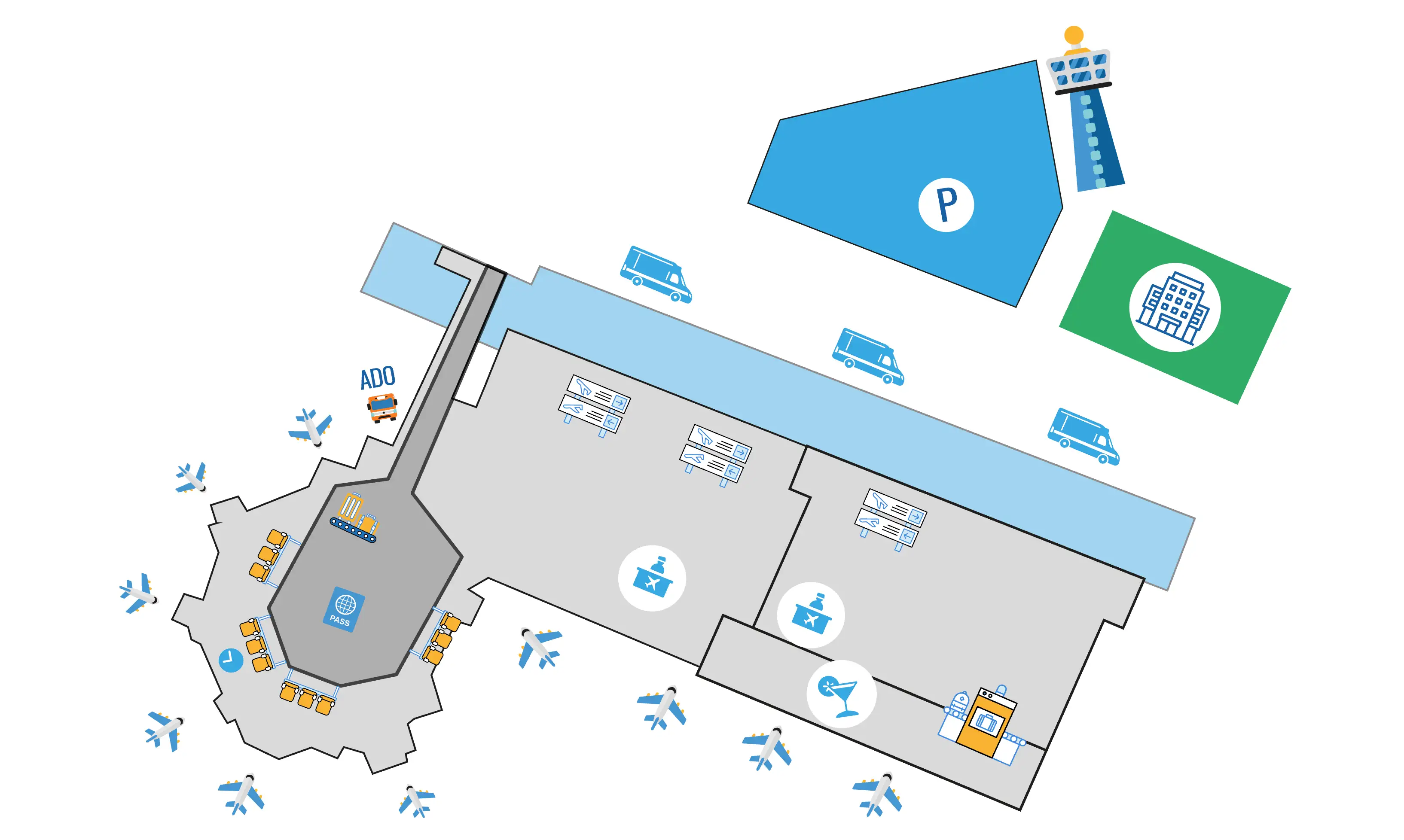 Cancún International Airport Terminal 2 Map 2025
