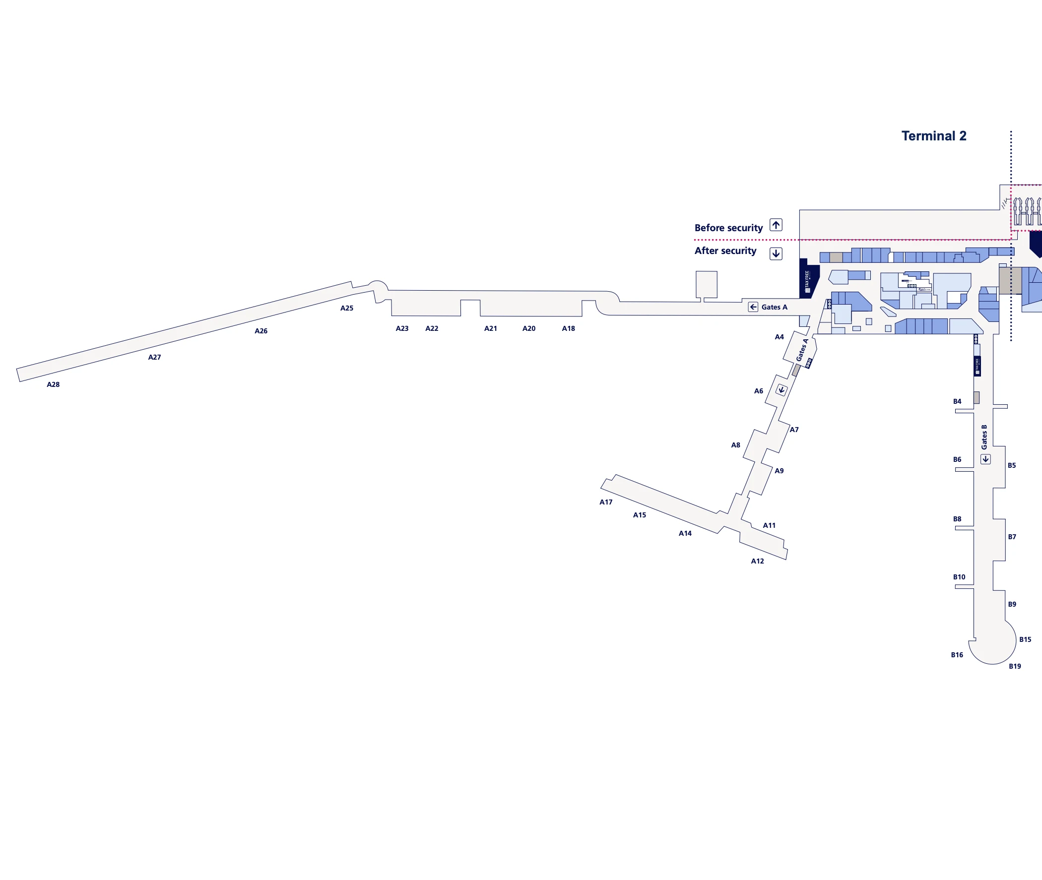 Copenhagen Airport Terminal 2 Map 2025