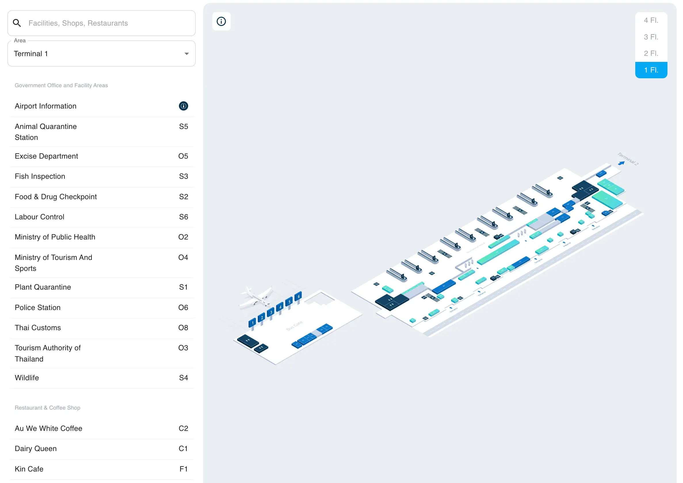 Don Mueang International Airport Terminal 1 Level 1 Map 2026
